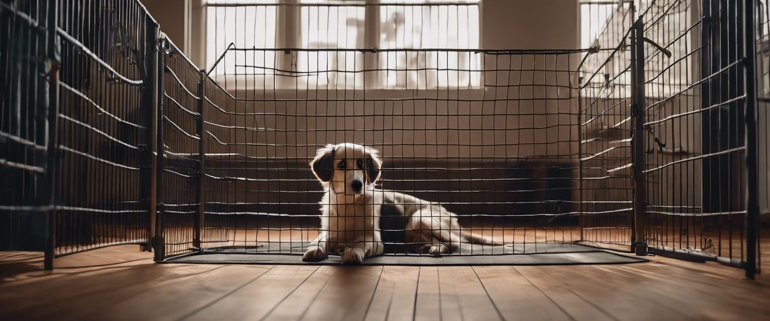 Indoor dog exercise pen